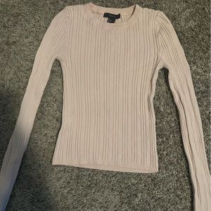 FOREVER 21 ribbed long sleeve , blush